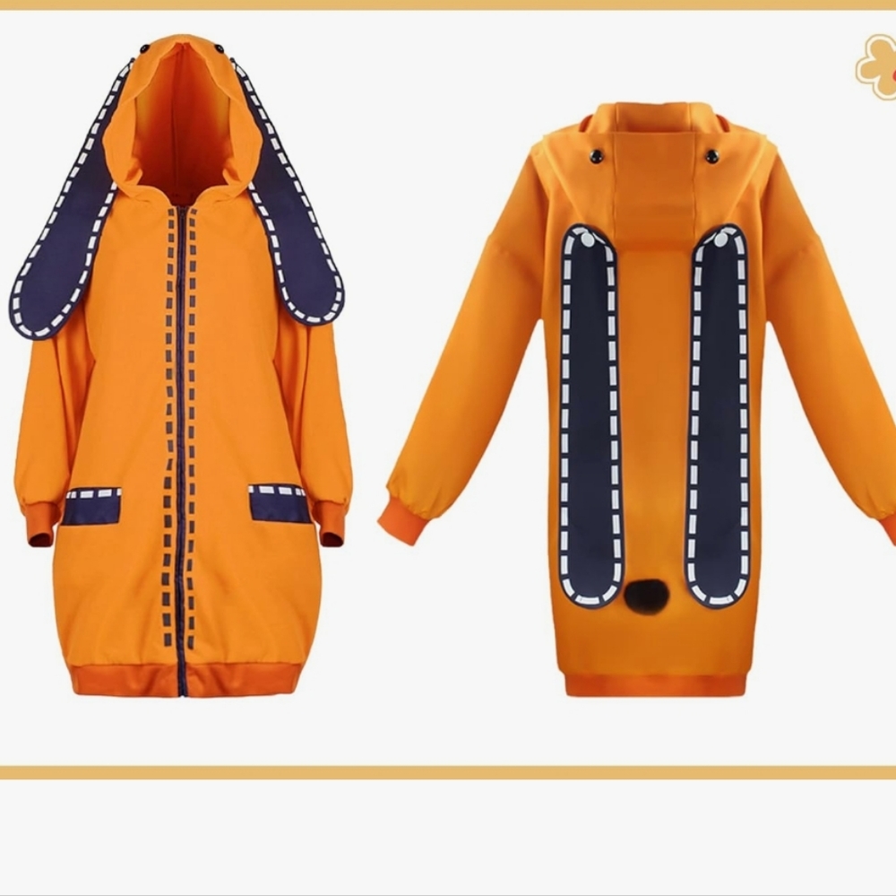 Anime Runa Cosplay Costume Bunny Hoodie Jacket